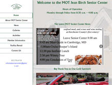 Tablet Screenshot of motseniorcenter.com